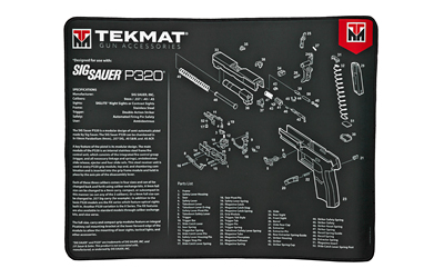 TEKR20-SIGP320_1 TekMat Ultra 20 Sig Sauer P320 Cleaning Mat — 15×20