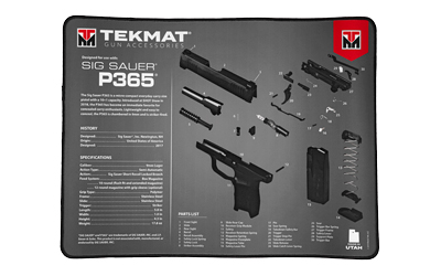 TEKR20-SIGP365_1 TekMat Ultra 20 Sig P365 Cleaning Mat – 15×20