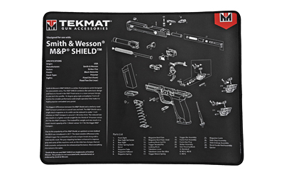 TEKR20-SW-MP-SHIELD_1 TekMat Ultra Pistol Mat – S&W M&P Shield, 15×20