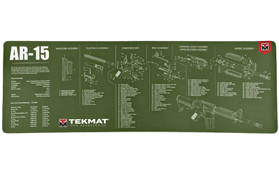 TekMat TEKR36AR15OD AR-15 Mat 12×36 Olive Drab