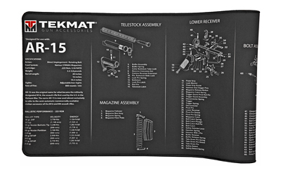 TekMat Ultra 15×44 AR-15 Armorers Bench Mat – Black