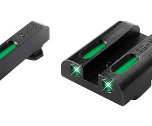 Truglo TFX Tritium/Fiber-Optic Sights for Glock Low – Green/White