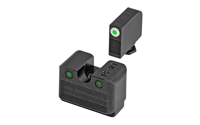 TG231G2MW_1 TRUGLO Tritium Pro Glock High MOS Sights — White/Green