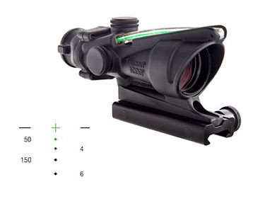 Trijicon ACOG 4×32 BAC 300 BLK Dual-Illuminated Green