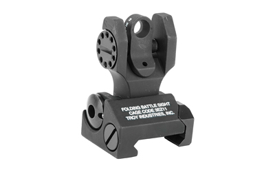 TRYSSIG-FBS-RTBT-00_1 Troy Tritium Rear Folding BattleSight AR-15, Black