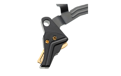 TYTD-GTRIG34-BLKGLDBAR_1 Tyrant CNC I.T.T.S Trigger for Glock Gen 3/4 Black/Gold