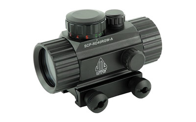UTGSCP-RD40RGW-A_1 UTG Leapers 1x 38mm 4 MOA Red/Green CQB Dot Sight