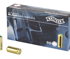 Umarex UMX Walther 9mm PAK Blanks, 50 Rounds