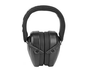 Walkers Razor Compact Passive Earmuffs — 24 dB NRR, Black