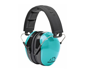 Walker’s Passive Dual-Color Earmuff, Aqua/Black, 26 NRR