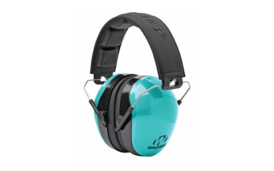 WALGWP-DCPM-LTL_1 Walker’s Passive Dual-Color Earmuff, Aqua/Black, 26 NRR