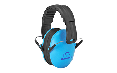 WALGWP-FKDM-BL_1 Walker’s Kids Folding Earmuffs, Blue — 23 dB NRR