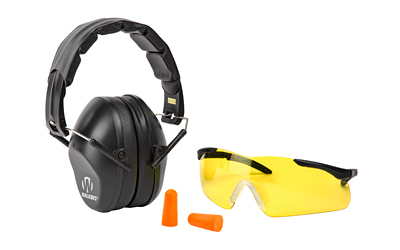 Walkers Pro Safety Combo Kit — Low-Profile Earmuff & Glasses