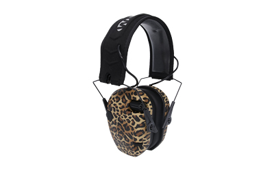 WALGWP-RSEM-LEO_1 Walkers Razor Slim Electronic Muff 23 dB Leopard Print