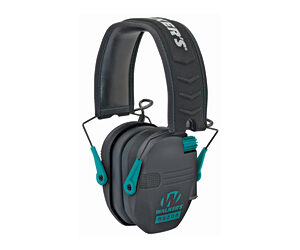 Walker’s Razor Slim Electronic Muff Black/Teal, 23 dB