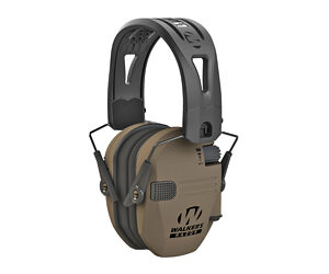 Walkers Razor Tacti-Grip Electronic Earmuff, FDE/Black, 23 dB NRR