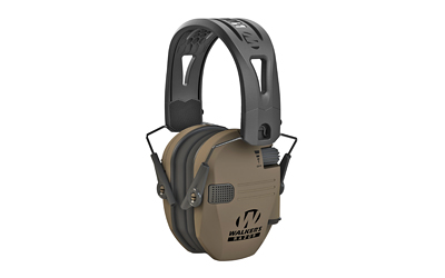 Walkers Razor Tacti-Grip Electronic Earmuff, FDE/Black, 23 dB NRR