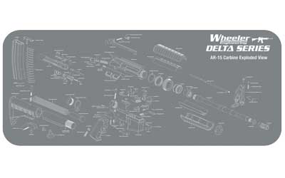 WH156824_1 Wheeler Delta AR-15 Maintenance Mat 20×47 Neoprene
