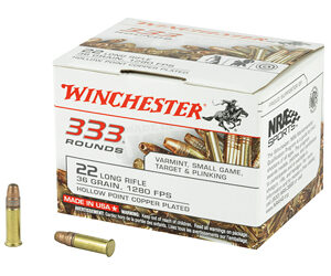 Winchester 22 LR 36 gr CPHP – 333 Rounds Bulk Pack