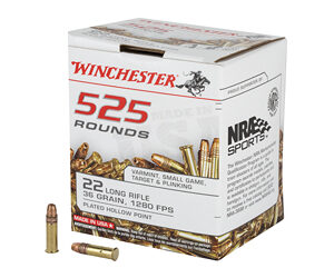 Winchester 22 LR 36gr CPHP 525rd Box