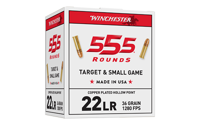 WN22LR555HP_1 Winchester 22 LR 36 gr 555rd Bulk (10-box Case)