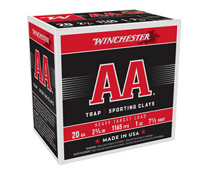 Winchester AA Heavy Target 20 Gauge 2.75 in 1 oz #7.5 – 25rd
