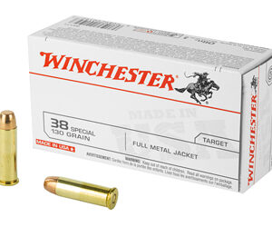 Winchester USA .38 Special 130 gr FMJ – 50 rd Box