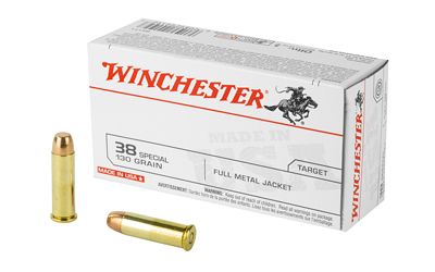 Winchester USA .38 Special 130 gr FMJ – 50 rd Box