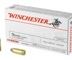 Winchester USA 9mm 115gr FMJ 50rd Box