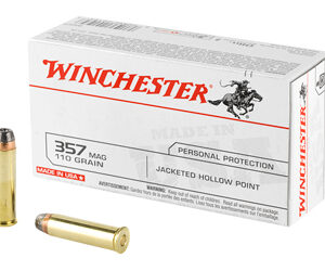 Winchester USA .357 Magnum 110 gr JHP – 50rd Box