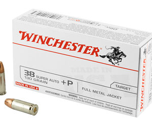 Winchester USA .38 Super +P 130 gr FMJ – 50rd