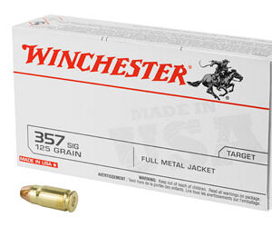 Winchester USA 357 SIG 125 gr FMJ, 50rd
