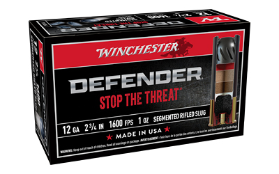 WNS12PDX1S_1 Winchester PDX1 Defender 12ga 2.75in 1oz Segmented Slug 10rd
