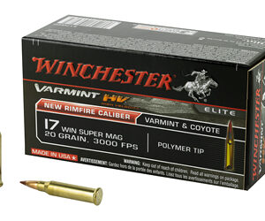 Winchester Varmint HV 17 WSM 20gr Polymer Tip — 50 rd