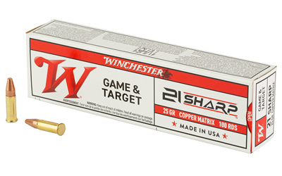 WNS21SLF_1 Winchester 21 Sharp 25gr Lead-Free Copper Matrix 100rd