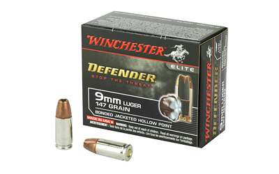 WNS9MMPDB1_1 Winchester PDX1 Defender 9mm 147gr Bonded JHP