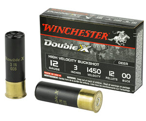 Winchester Double X 12 Gauge 3-inch 00 Buckshot, 5/Box