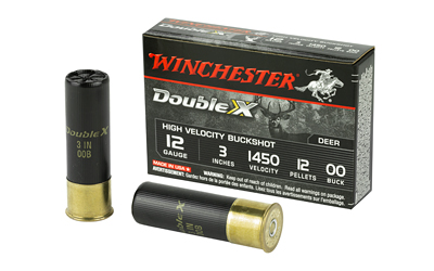 Winchester Double X 12 Gauge 3-inch 00 Buckshot, 5/Box
