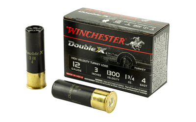 Winchester Double X 12 Gauge 3 in 1-3/4 oz #4 Shot 10rd