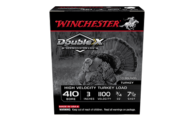 WNSTH4137_1 Winchester Double X Diamond Grade .410 3in 3/4oz #7.5 10rd