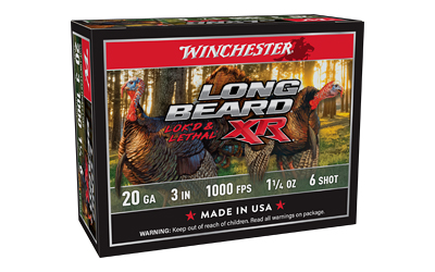 WNSTLB2036_1 Winchester Long Beard XR 20ga 3in 1-1/4oz #6 10rd Box