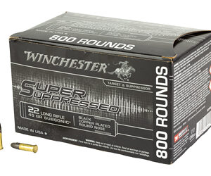 Winchester Super Suppressed .22 LR 45gr Subsonic – 800 Rounds