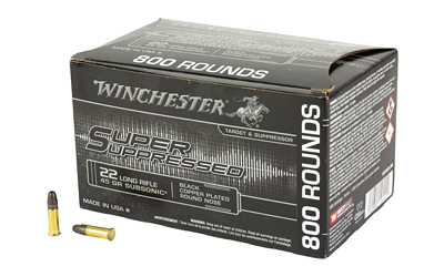 Winchester Super Suppressed .22 LR 45gr Subsonic – 800 Rounds
