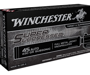Winchester Super Suppressed .45 ACP 230 gr FMJ, 50rd