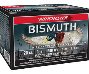 Winchester Bismuth 20ga 3″ 1 oz #4 Shot 15rd Box