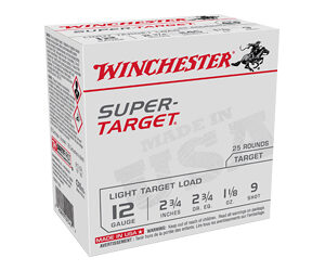 Winchester Super Target 12ga 2.75in #9 1 1/8oz 25rd