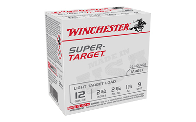 WNTRGT129_1 Winchester Super Target 12ga 2.75in #9 1 1/8oz 25rd