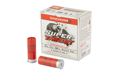Winchester Super Target 12 Ga 2-3/4″ 1 oz #8 25/Box