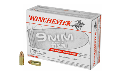 WNUSA9WY_1 Winchester USA 9mm 115 gr FMJ 200 rd Box