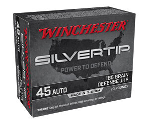 Winchester Silvertip .45 ACP 185 gr JHP — 20 rd Box